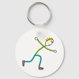 Chaveiro Ice Skating Stickman