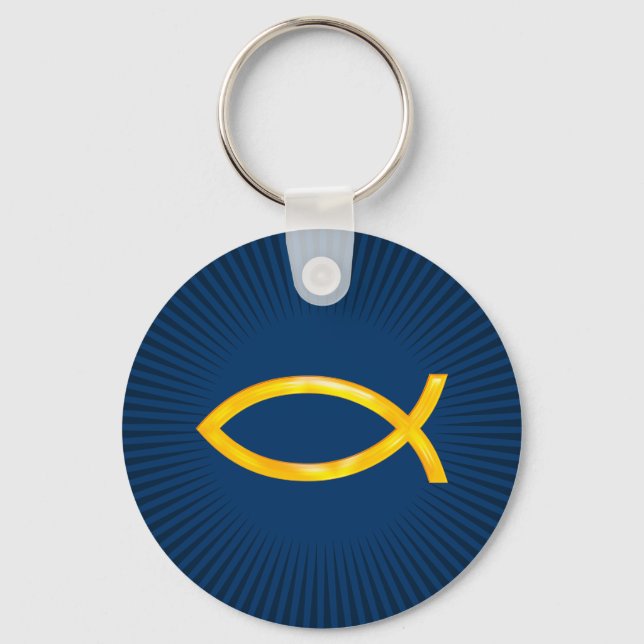 Chaveiro Ichthus - Christian Fish Symbol (Frente)