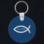 Chaveiro Ichthus - Christian Fish Symbol<br><div class="desc">Uma bela maneira de compartilhar sua fé. Presente perfeito para ele ou para ela. Os Ichthys ou símbolo de peixe foram usados pelos primeiros cristãos para se identificarem como seguidores do Cristo de Jesus e expressarem sua afinidade com o cristianismo.</div>