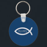 Chaveiro Ichthus - Christian Fish Symbol<br><div class="desc">Uma bela maneira de compartilhar sua fé. Presente perfeito para ele ou para ela. Os Ichthys ou símbolo de peixe foram usados pelos primeiros cristãos para se identificarem como seguidores do Cristo de Jesus e expressarem sua afinidade com o cristianismo.</div>