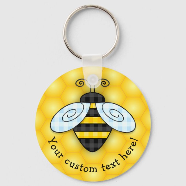 Chaveiro Ícone Buzzing Bumblebee e Honeycomb (Frente)