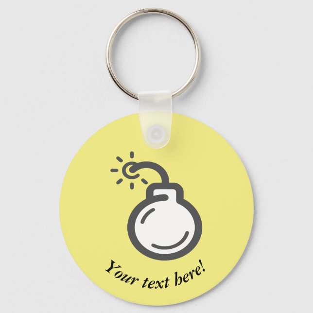 Chaveiro Ícone de Bomba (Frente)