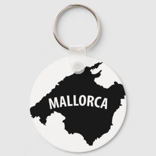 Chaveiro ícone de contorno da espanha da malorca