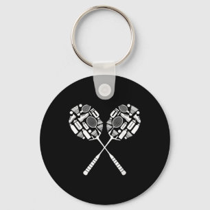 Chaveiro Ícone do equipamento de suporte do Badminton Shutt