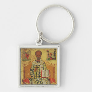 Chaveiro Ícone Ortodoxo Bizantino de São Nicolau de Mira