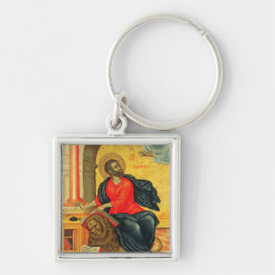 Chaveiro ícone ortodoxo de São Marcos Evangelista