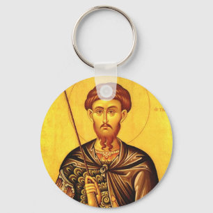 Chaveiro ícone ortodoxo de São Teodoro Tiron