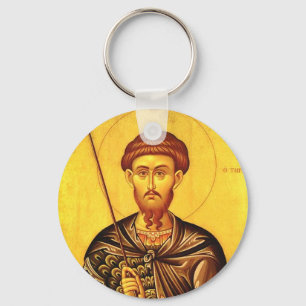 Chaveiro ícone ortodoxo de São Teodoro Tiron