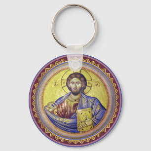 Chaveiro Ícone Ortodoxo do Pantocrator cristo