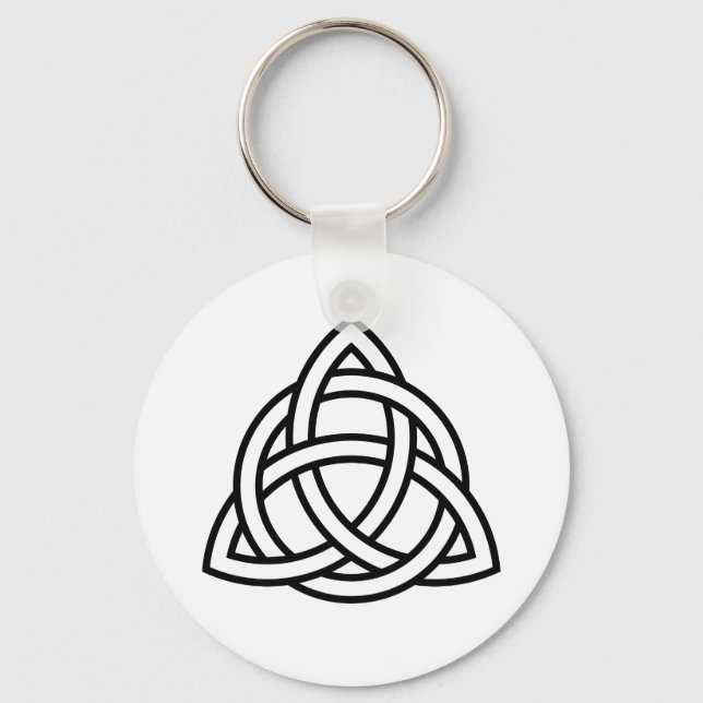Chaveiro Ícone preto Celta Triquetra Original (Frente)