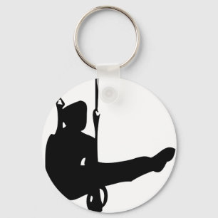 Chaveiro ícone preto do gymnast