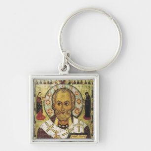 Chaveiro ícone russo de São Nicolau