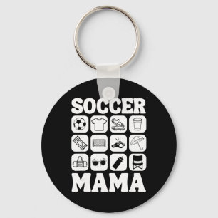 Chaveiro Ícones de Mãe de Futebol Essencial de Futebol _1