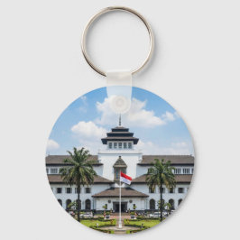 Chaveiro Iconic Gedung Sate Bandung Indonesia Keychain