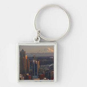 Chaveiro Ideia aérea da skyline 2 da cidade de Seattle