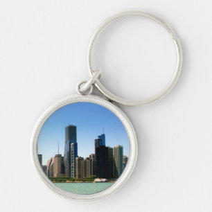 Chaveiro Ideia da skyline de Chicago pelo Lago Michigan