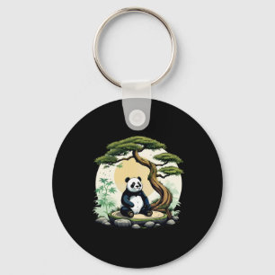 Chaveiro Ideia de Meditação Yoga Zen do Urso Panda Buda
