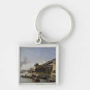 Chaveiro Ideia de Paris, do Seine ou do l'Estacade, 1853