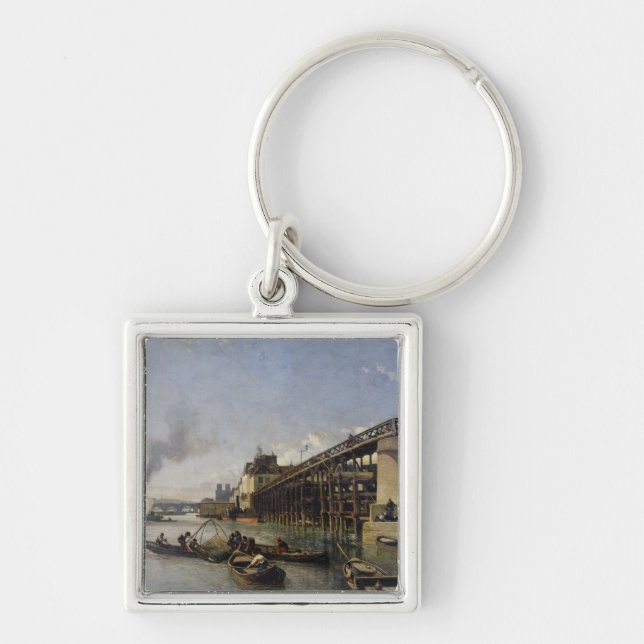 Chaveiro Ideia de Paris, do Seine ou do l'Estacade, 1853 (Frente)