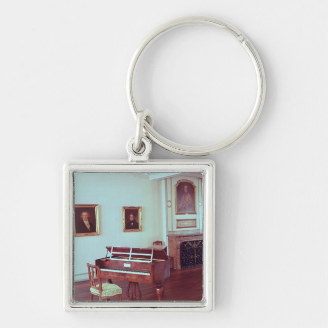 Chaveiro Ideia de uma sala com um piano de cauda (Frente)
