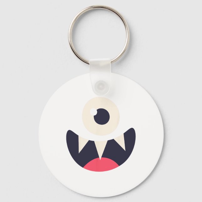 Chaveiro Ideias de Figurino Fácil de Monstro de Olhos Gráfi (Frente)