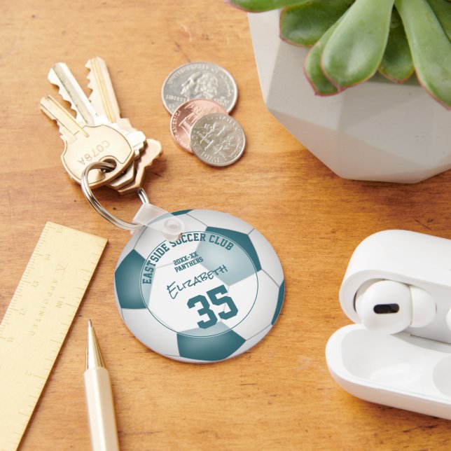 Chaveiro ideias de presentes do clube de futebol meninas no (Mesa)