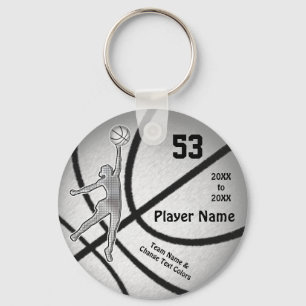 Chaveiro Ideias de presentes para a equipe de basquete femi