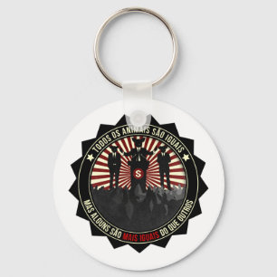 Chaveiro Iguais do são do ósmio Animais do TODOS