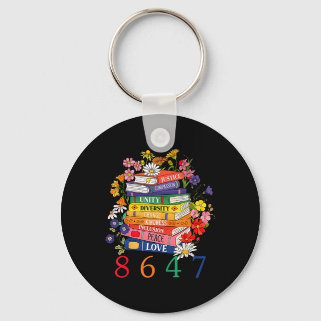 Chaveiro Igual Direitos da Mulher: Flor 8647 (Frente)
