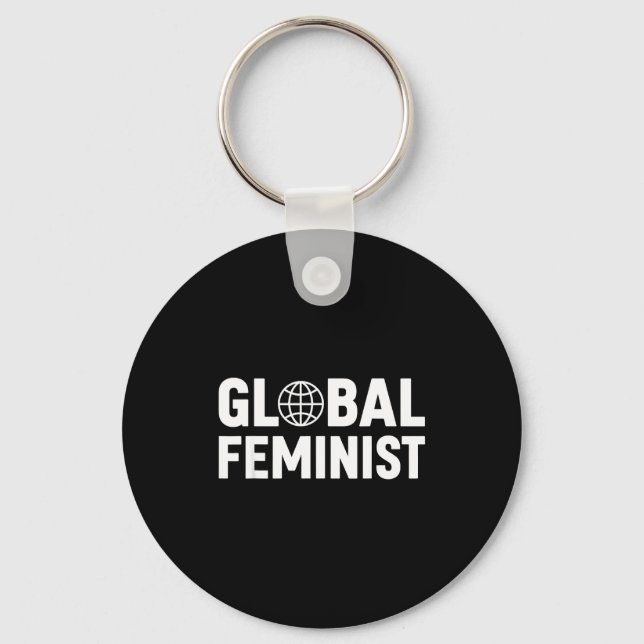 Chaveiro Igualdade de Empoderamento das Mulheres Feministas (Frente)