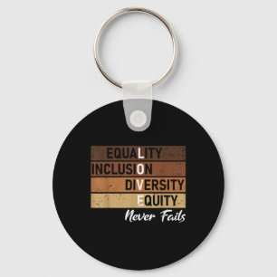 Chaveiro Igualdade Inclusão Diversidade Equidade Equidade A