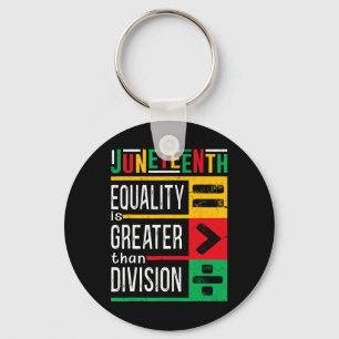 Chaveiro Igualdade Sobre Divisão Juneteenth Afro Orgulho Pa
