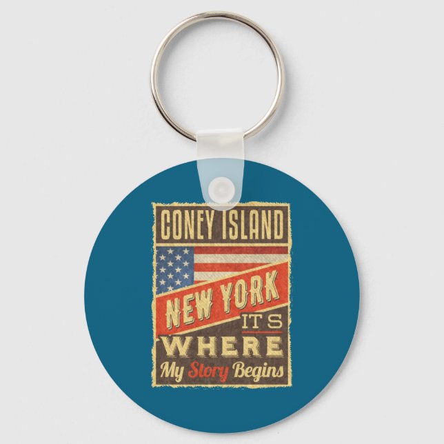 Chaveiro Ilha de Coney Nova York _1 (Frente)