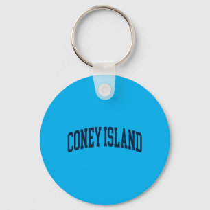 Chaveiro Ilha de Coney Nova York Lembrança Retro Elegante