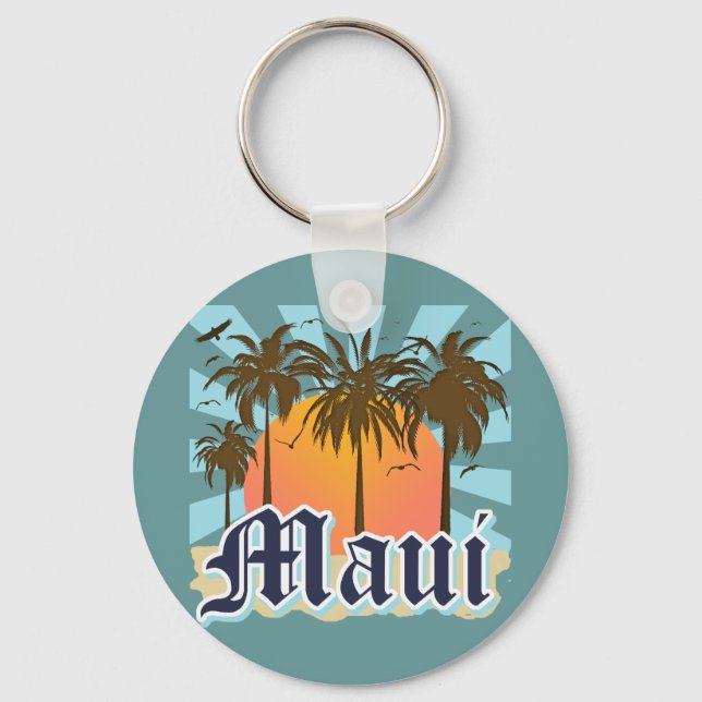 Chaveiro Ilha de Maui Hawaii Souvenir (Frente)