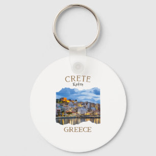 Chaveiro Ilha Grega Creta Grécia com a Cidade de Rethimno