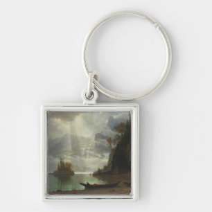 Chaveiro Ilha no lago (óleo em canvas)