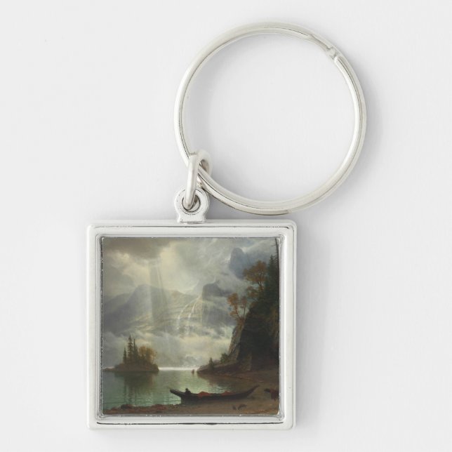 Chaveiro Ilha no lago (óleo em canvas) (Frente)