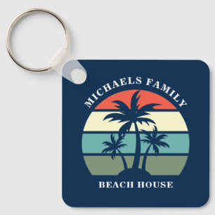 Chaveiro Ilha Tropical Home Palm Tree Beach House Personali