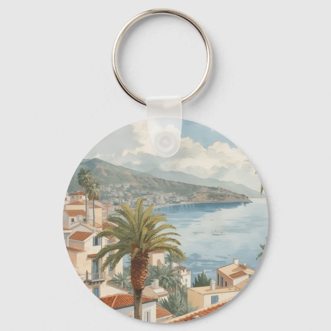 Chaveiro Ilhas Baleares Viagem Francesa Vintage (Frente)