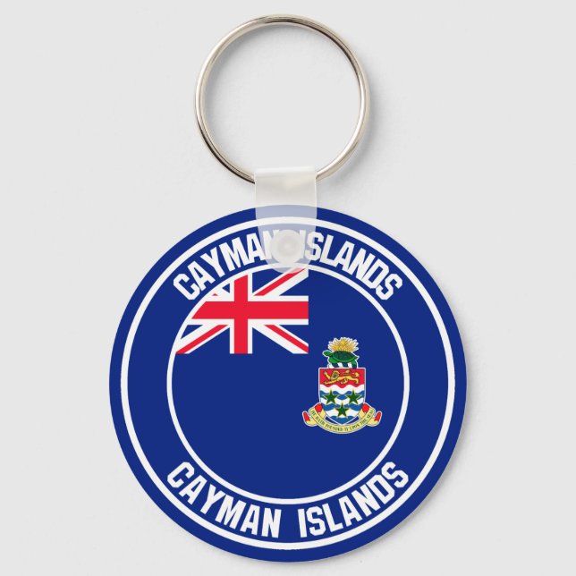 Chaveiro Ilhas Cayman Round Emblem (Frente)