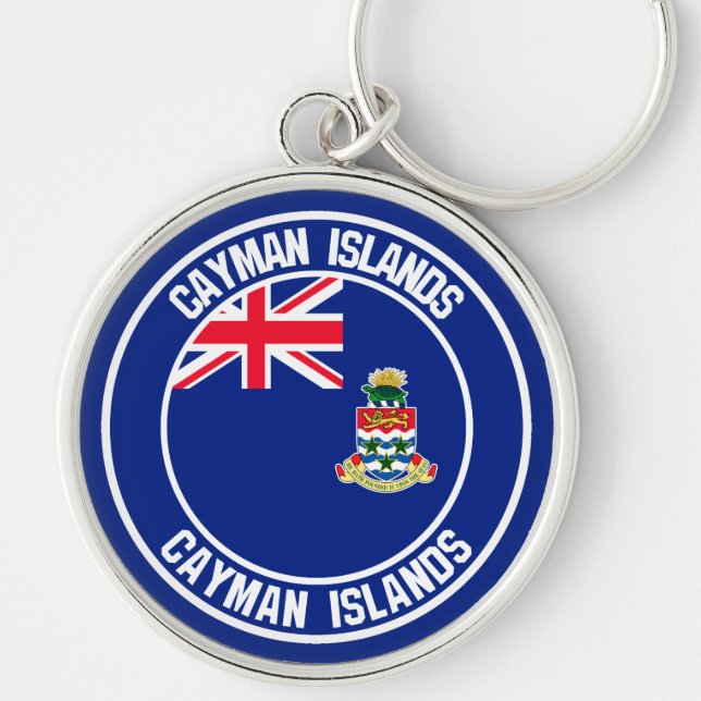 Chaveiro Ilhas Cayman Round Emblem (Frente)