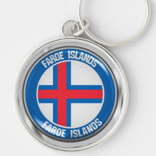 Chaveiro Ilhas Faroé Round Emblem