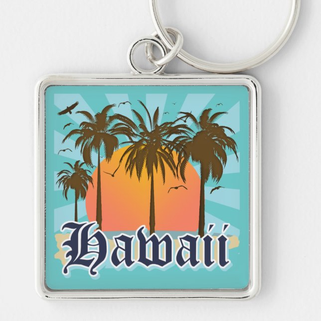 Chaveiro Ilhas havaianas Sourvenir de Havaí (Frente)