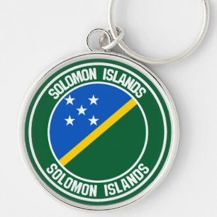 Chaveiro Ilhas Salomão - Emblem redonda
