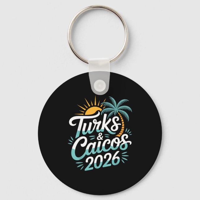 Chaveiro Ilhas Turcas e Caicos Lembranças 2026 (Frente)