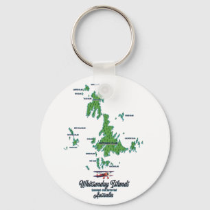 Chaveiro Ilhas Whitsunday - mapa da Austrália poster