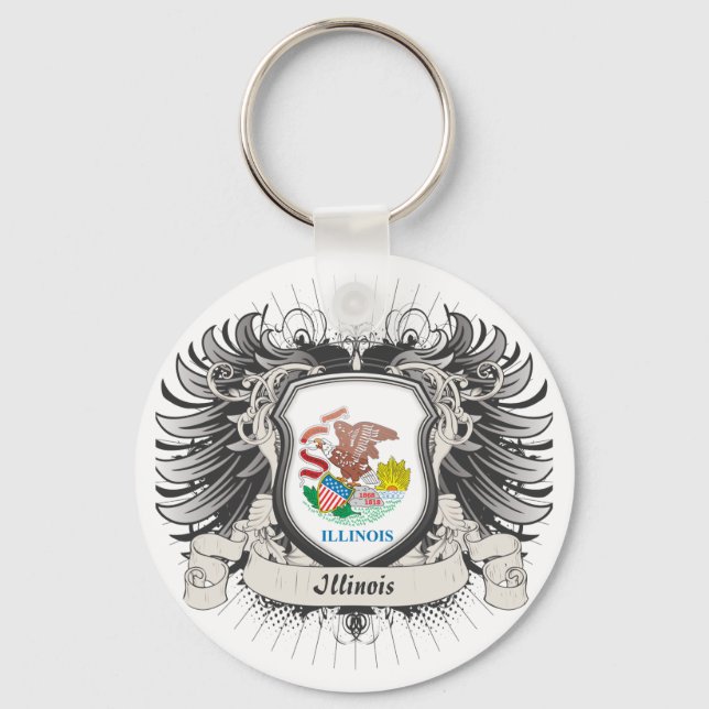Chaveiro Illinois Crest (Frente)