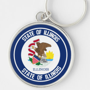 Chaveiro Illinois Round Emblem
