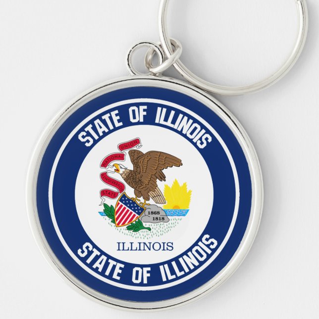 Chaveiro Illinois Round Emblem (Frente)